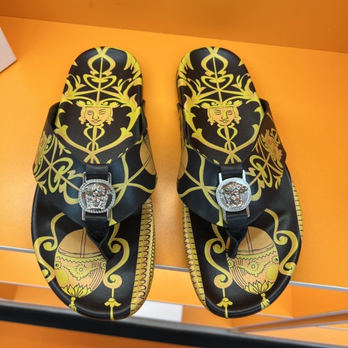 Replica Versace Slippers For Men #1208141 $52.00 USD for Wholesale