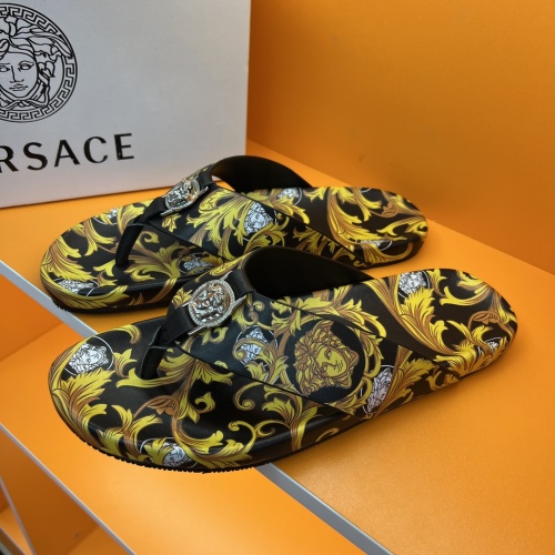 Replica Versace Slippers For Men #1208143 $52.00 USD for Wholesale