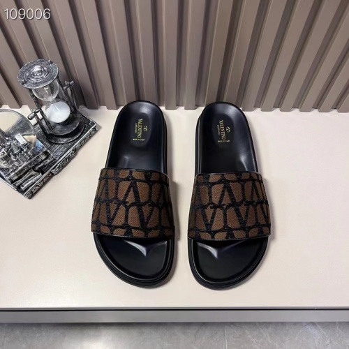 Replica Valentino Slippers For Men #1208212 $56.00 USD for Wholesale