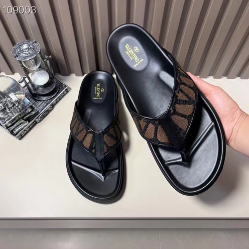 Replica Valentino Slippers For Men #1208218 $56.00 USD for Wholesale