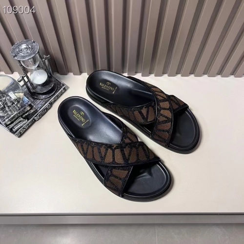 Replica Valentino Slippers For Men #1208221 $56.00 USD for Wholesale