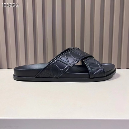 Replica Valentino Slippers For Men #1208223 $56.00 USD for Wholesale