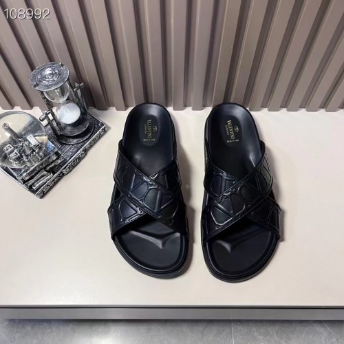 Replica Valentino Slippers For Men #1208223 $56.00 USD for Wholesale