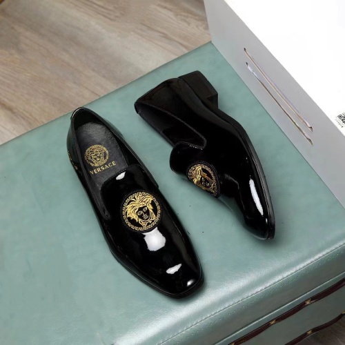 Replica Versace Leather Shoes For Men #1208301, $76.00 USD, [ITEM#1208301], Replica Versace Leather Shoes outlet from China