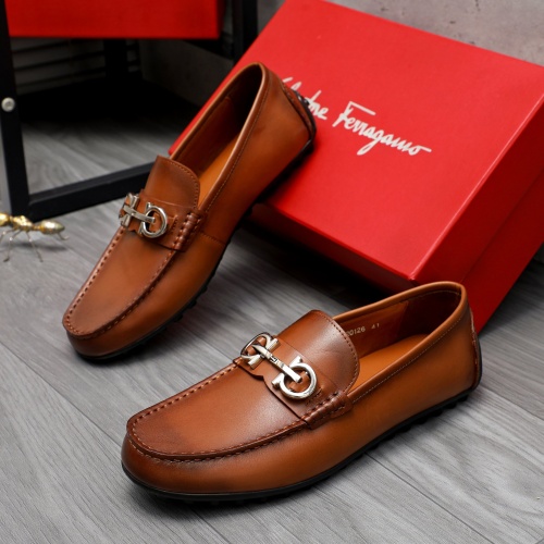 Replica Salvatore Ferragamo Leather Shoes For Men #1209295, $68.00 USD, [ITEM#1209295], Replica Salvatore Ferragamo Leather Shoes outlet from China