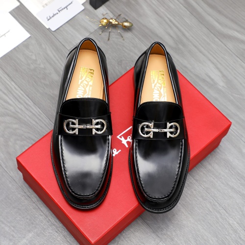 Replica Salvatore Ferragamo Leather Shoes For Men #1209297 $76.00 USD for Wholesale