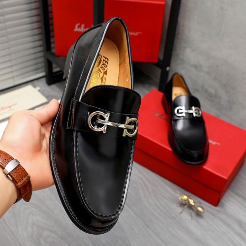 Replica Salvatore Ferragamo Leather Shoes For Men #1209297 $76.00 USD for Wholesale