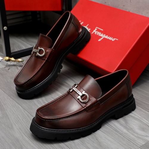 Replica Salvatore Ferragamo Leather Shoes For Men #1209298, $82.00 USD, [ITEM#1209298], Replica Salvatore Ferragamo Leather Shoes outlet from China