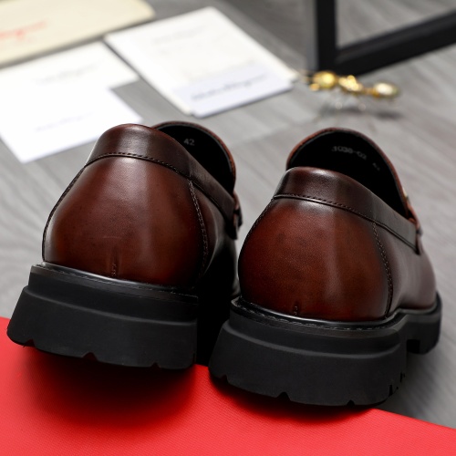 Replica Salvatore Ferragamo Leather Shoes For Men #1209298 $82.00 USD for Wholesale