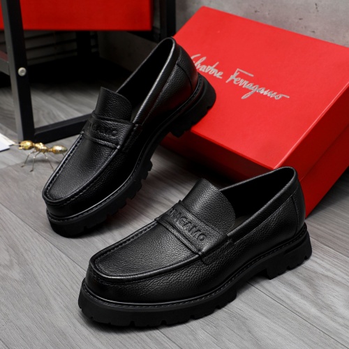 Replica Salvatore Ferragamo Leather Shoes For Men #1209303, $82.00 USD, [ITEM#1209303], Replica Salvatore Ferragamo Leather Shoes outlet from China