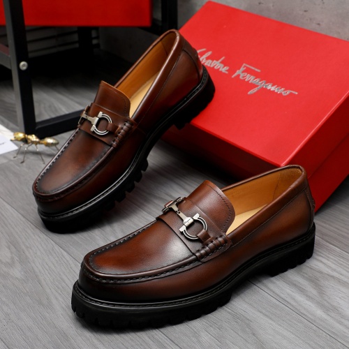 Replica Salvatore Ferragamo Leather Shoes For Men #1209316, $82.00 USD, [ITEM#1209316], Replica Salvatore Ferragamo Leather Shoes outlet from China