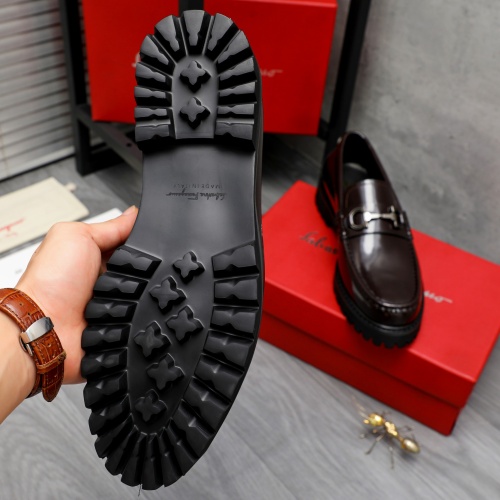 Replica Salvatore Ferragamo Leather Shoes For Men #1209317 $82.00 USD for Wholesale