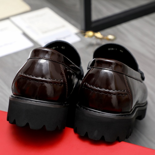 Replica Salvatore Ferragamo Leather Shoes For Men #1209317 $82.00 USD for Wholesale