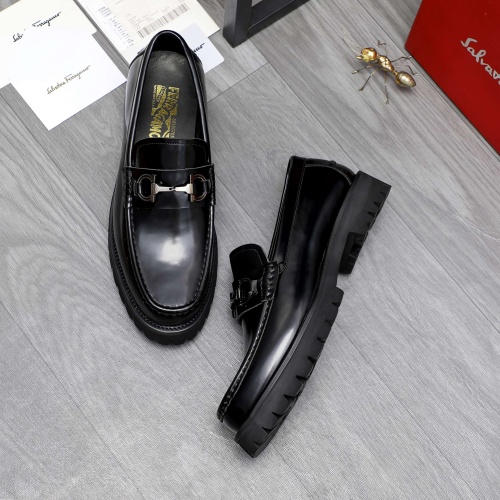 Replica Salvatore Ferragamo Leather Shoes For Men #1209318 $82.00 USD for Wholesale