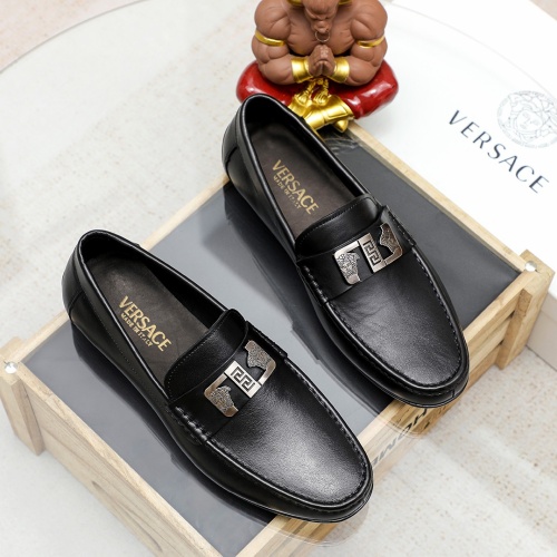 Replica Versace Leather Shoes For Men #1209496, $68.00 USD, [ITEM#1209496], Replica Versace Leather Shoes outlet from China