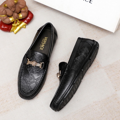 Replica Versace Leather Shoes For Men #1209497 $68.00 USD for Wholesale