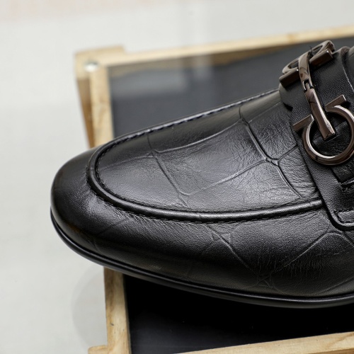 Replica Salvatore Ferragamo Leather Shoes For Men #1209504 $80.00 USD for Wholesale