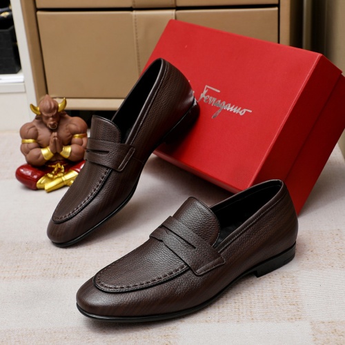 Replica Salvatore Ferragamo Leather Shoes For Men #1209508, $80.00 USD, [ITEM#1209508], Replica Salvatore Ferragamo Leather Shoes outlet from China