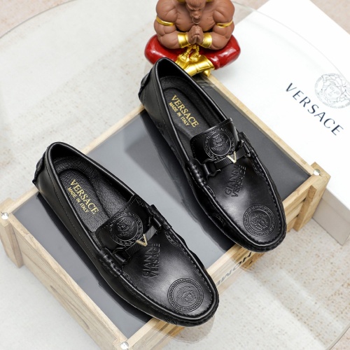 Replica Versace Leather Shoes For Men #1209521, $72.00 USD, [ITEM#1209521], Replica Versace Leather Shoes outlet from China