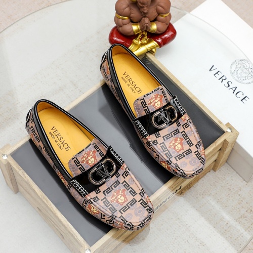 Replica Versace Leather Shoes For Men #1209522, $72.00 USD, [ITEM#1209522], Replica Versace Leather Shoes outlet from China