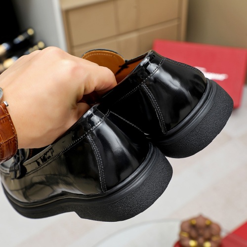 Replica Salvatore Ferragamo Leather Shoes For Men #1209533 $85.00 USD for Wholesale