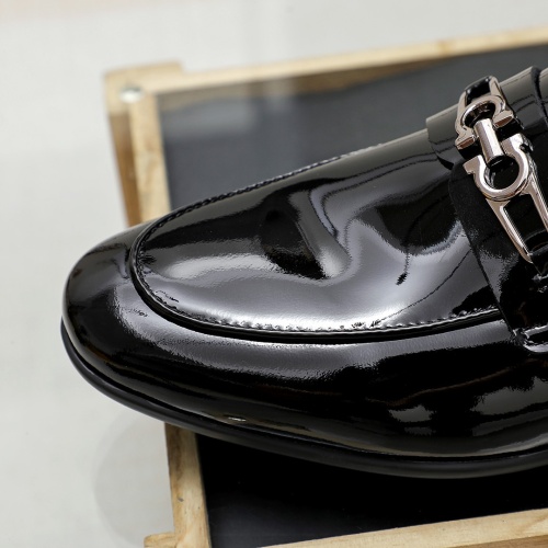 Replica Salvatore Ferragamo Leather Shoes For Men #1209562 $80.00 USD for Wholesale