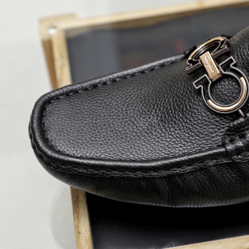 Replica Salvatore Ferragamo Leather Shoes For Men #1209565 $72.00 USD for Wholesale