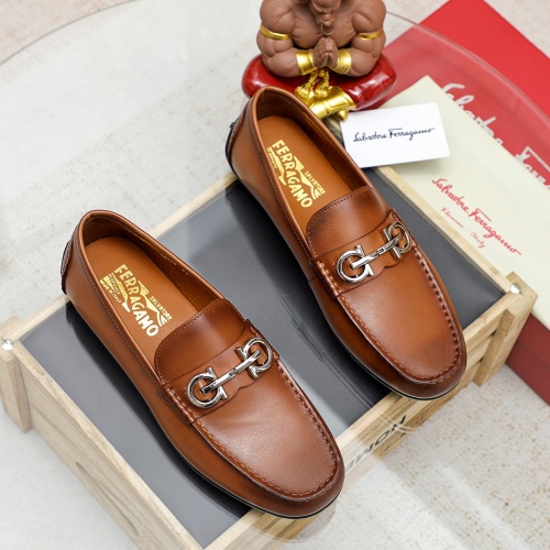 Replica Salvatore Ferragamo Leather Shoes For Men #1209566, $68.00 USD, [ITEM#1209566], Replica  outlet from China