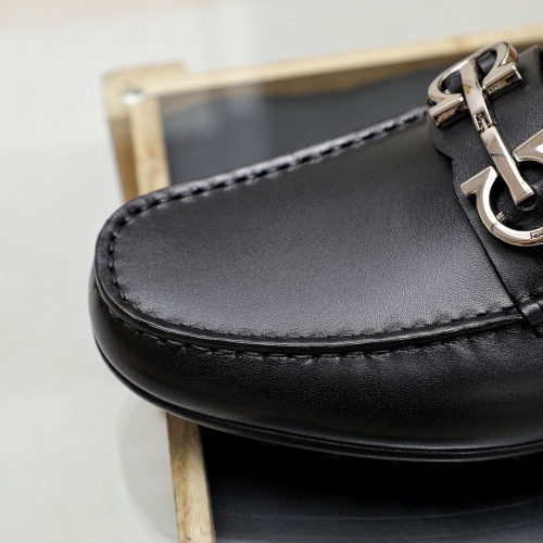 Replica Salvatore Ferragamo Leather Shoes For Men #1209567 $68.00 USD for Wholesale