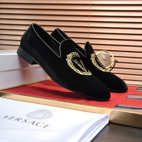 Replica Versace Leather Shoes For Men #1209623 $85.00 USD for Wholesale