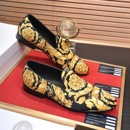 Replica Versace Leather Shoes For Men #1209626 $85.00 USD for Wholesale