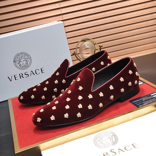 Replica Versace Leather Shoes For Men #1209627, $88.00 USD, [ITEM#1209627], Replica Versace Leather Shoes outlet from China