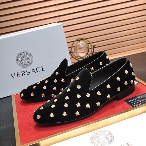 Replica Versace Leather Shoes For Men #1209628, $88.00 USD, [ITEM#1209628], Replica Versace Leather Shoes outlet from China