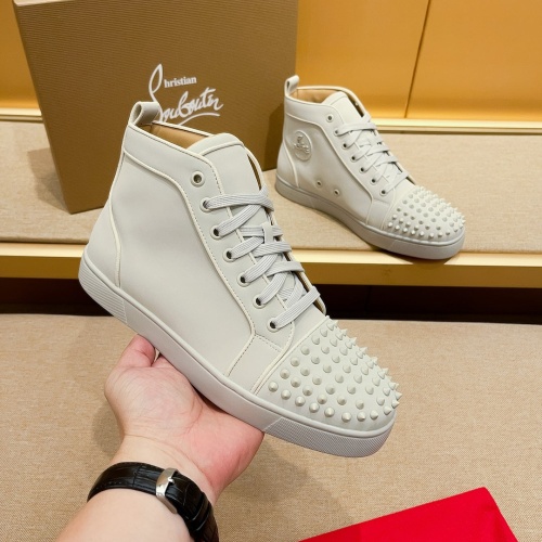 Replica Christian Louboutin High Top Shoes For Men #1209933, $85.00 USD, [ITEM#1209933], Replica Christian Louboutin High Top Shoes outlet from China