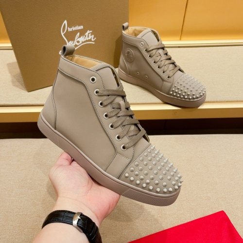 Replica Christian Louboutin High Top Shoes For Men #1209934, $85.00 USD, [ITEM#1209934], Replica Christian Louboutin High Top Shoes outlet from China