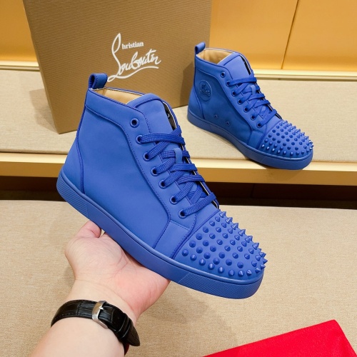 Replica Christian Louboutin High Top Shoes For Men #1209935, $85.00 USD, [ITEM#1209935], Replica Christian Louboutin High Top Shoes outlet from China