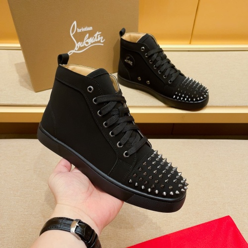 Replica Christian Louboutin High Top Shoes For Men #1209936, $85.00 USD, [ITEM#1209936], Replica Christian Louboutin High Top Shoes outlet from China