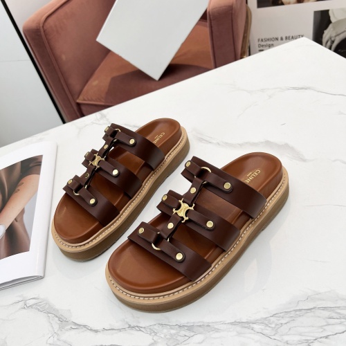 Replica Celine Slippers For Women #1209944, $85.00 USD, [ITEM#1209944], Replica Celine Slippers outlet from China