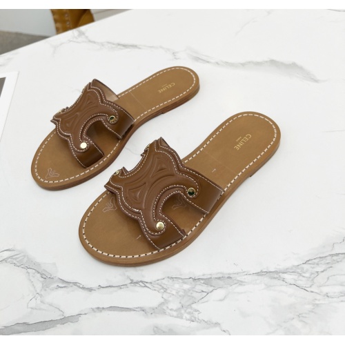 Replica Celine Slippers For Women #1209951, $85.00 USD, [ITEM#1209951], Replica Celine Slippers outlet from China