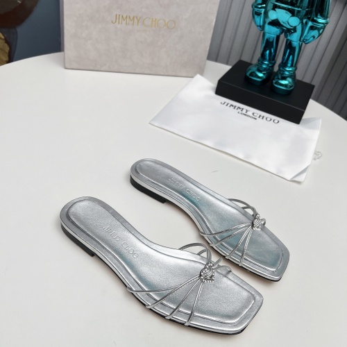 Replica Jimmy Choo Slippers For Women #1210373 $98.00 USD for Wholesale