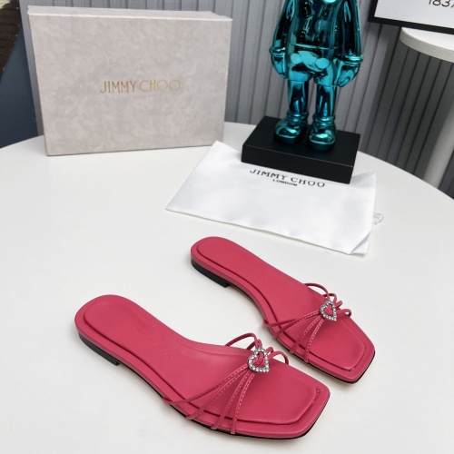 Replica Jimmy Choo Slippers For Women #1210378 $98.00 USD for Wholesale