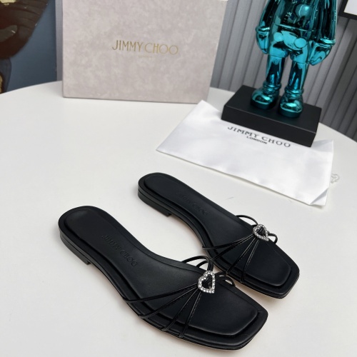 Replica Jimmy Choo Slippers For Women #1210379 $98.00 USD for Wholesale