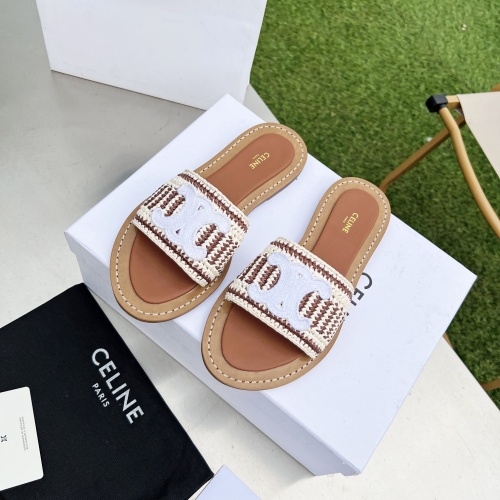 Replica Celine Slippers For Women #1210389, $85.00 USD, [ITEM#1210389], Replica Celine Slippers outlet from China