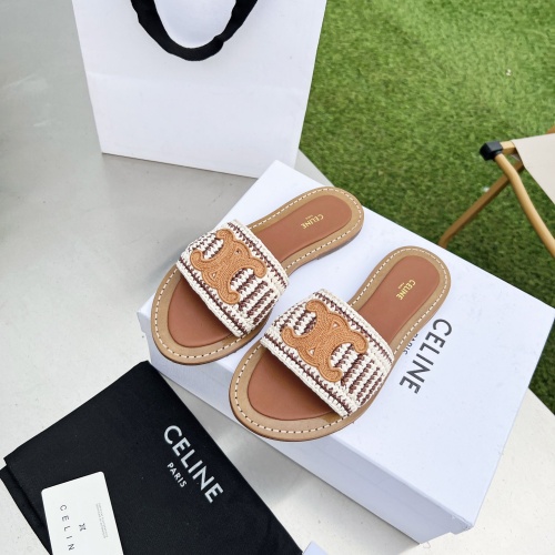 Replica Celine Slippers For Women #1210390, $85.00 USD, [ITEM#1210390], Replica Celine Slippers outlet from China