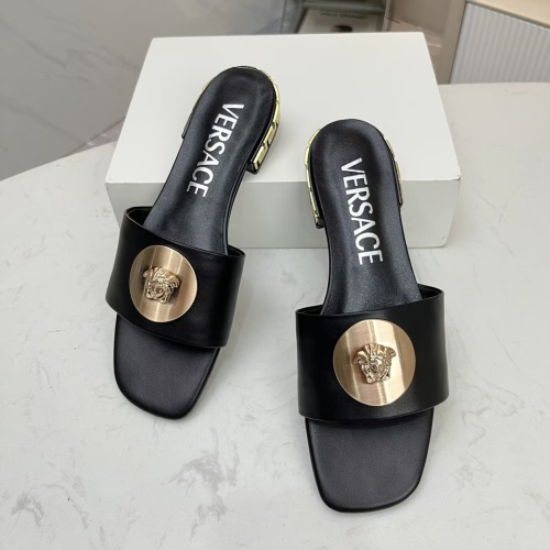 Replica Versace Slippers For Women #1210517 $80.00 USD for Wholesale