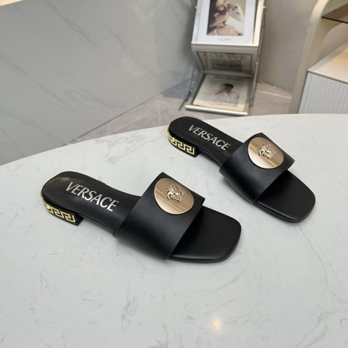 Replica Versace Slippers For Women #1210517 $80.00 USD for Wholesale