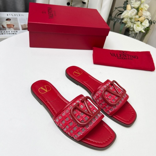 Replica Valentino Slippers For Women #1210668 $82.00 USD for Wholesale