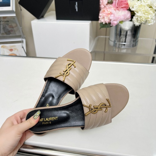 Replica Yves Saint Laurent YSL Slippers For Women #1211073 $80.00 USD for Wholesale