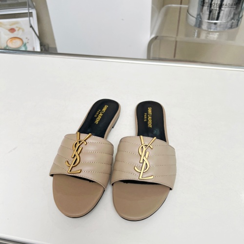 Replica Yves Saint Laurent YSL Slippers For Women #1211073 $80.00 USD for Wholesale