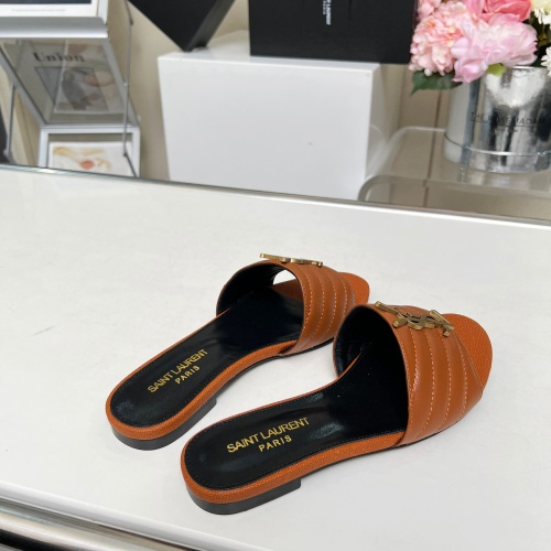 Replica Yves Saint Laurent YSL Slippers For Women #1211074 $80.00 USD for Wholesale